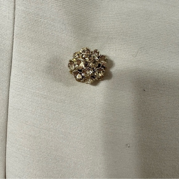 Vintage 2 piece wool blend set 50’s rhinestones size 8 - Picture 7 of 11
